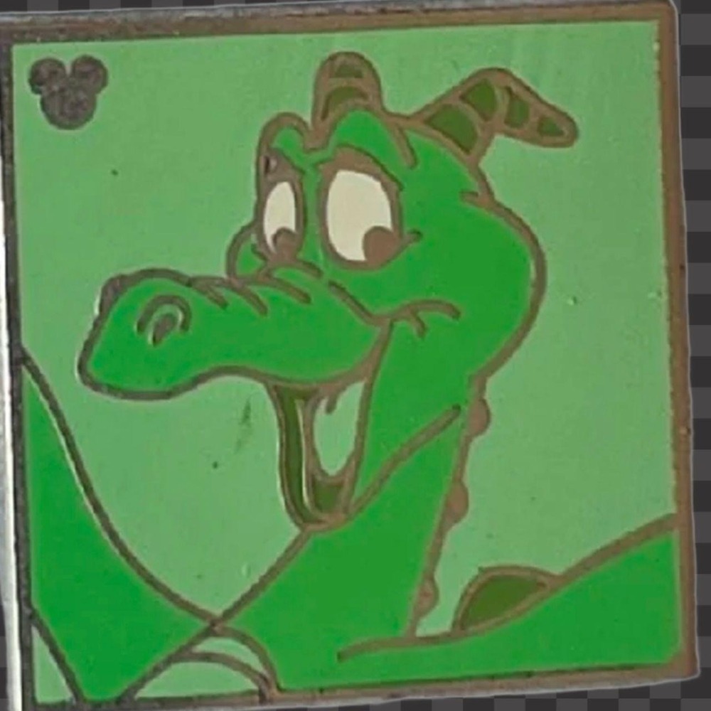 Disney Figment Hidden Mickey Pin 3 of 5 Green Dragon Replica Epcot Enamel Pin